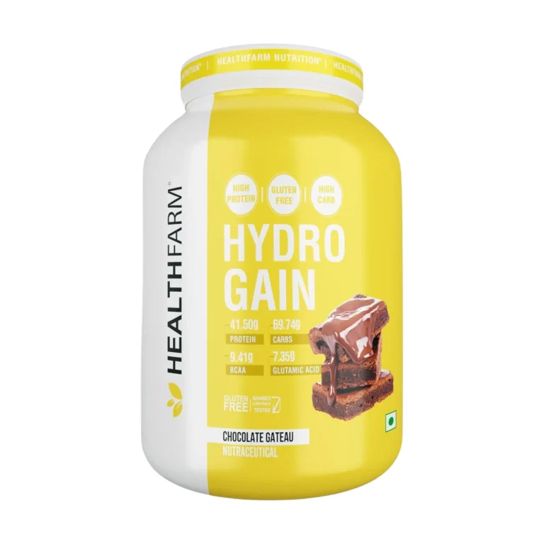 HealthFarm Hydro Gain Mass Gainer 3kg Chocolate Gateau