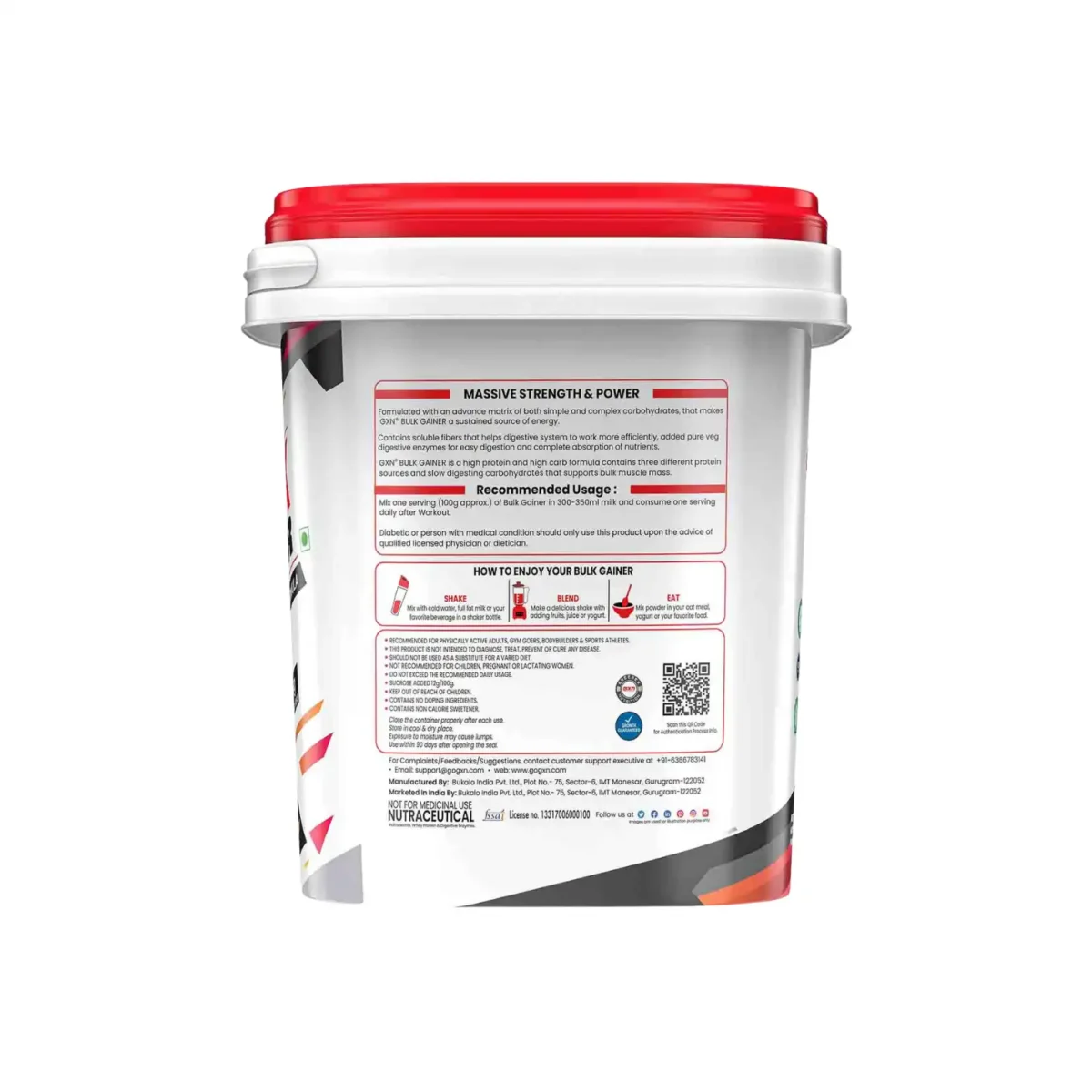 GXN Bulk Gainer 4 kg (8.8lbs) Chocolate Swirl