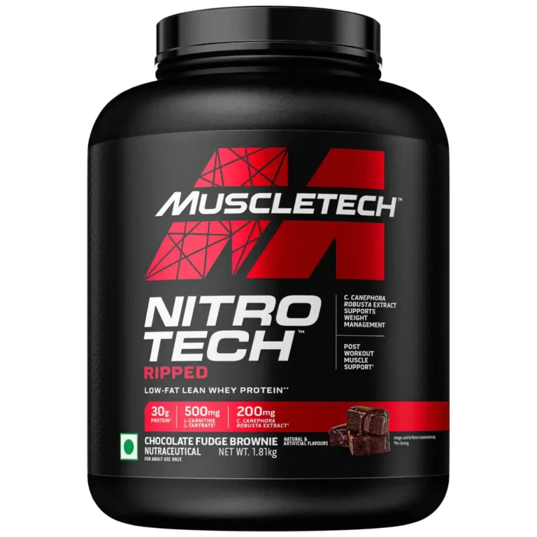 Muscletech Nitro-Tech Ripped Whey Protein 1.8 kg Chocolate Fudge Brownie