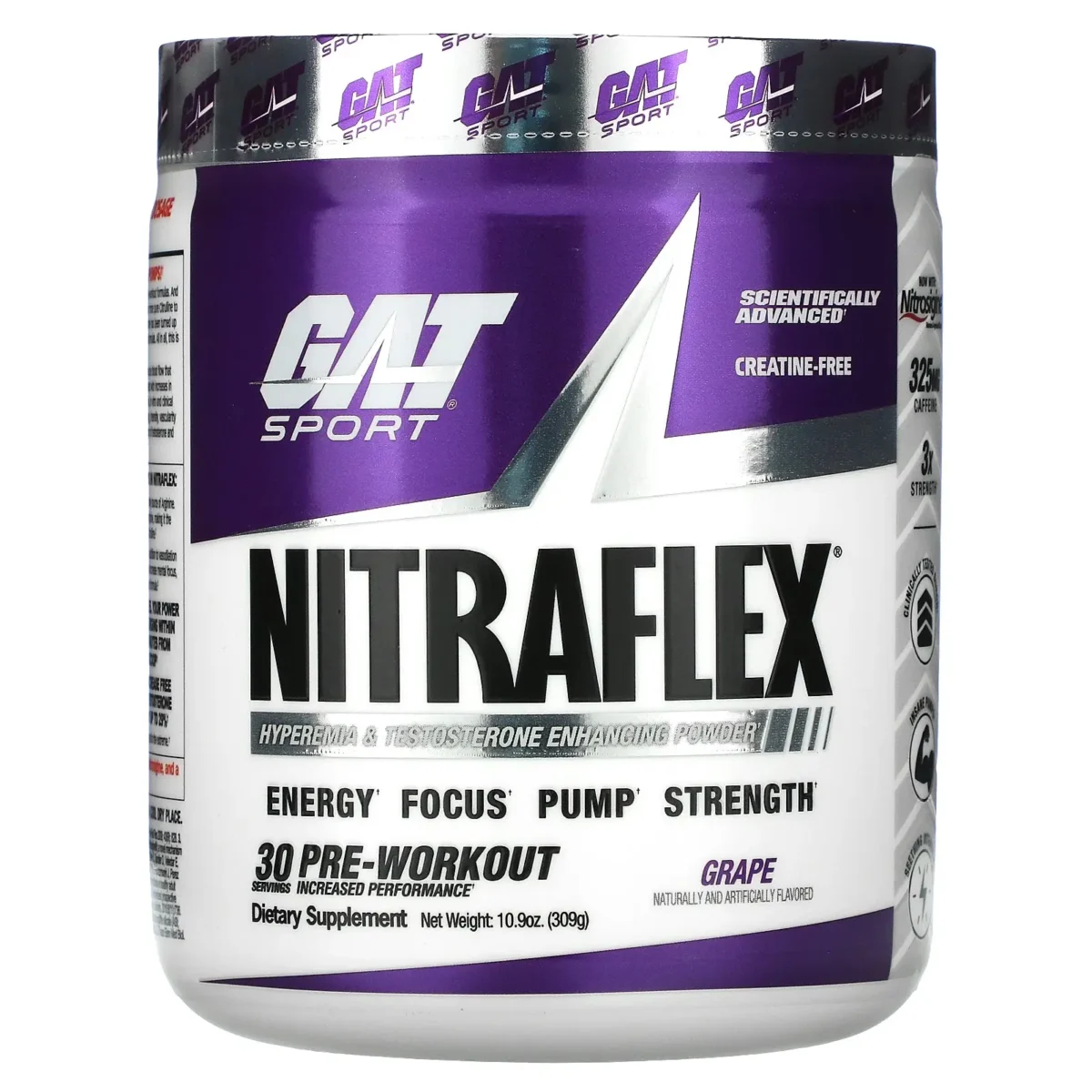 GAT Sport Nitraflex Pre-Workout 309g Grape