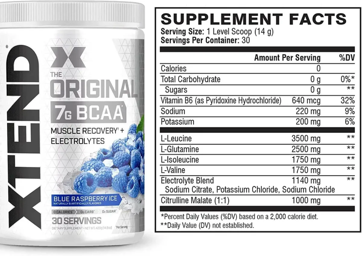 Xtend The Original 7G BCAA 420g Blue Raspberry Ice