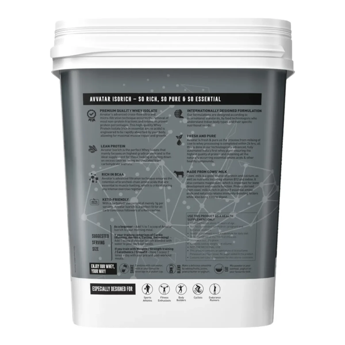 Avvatar isorich protein 4kg belgian chocolate