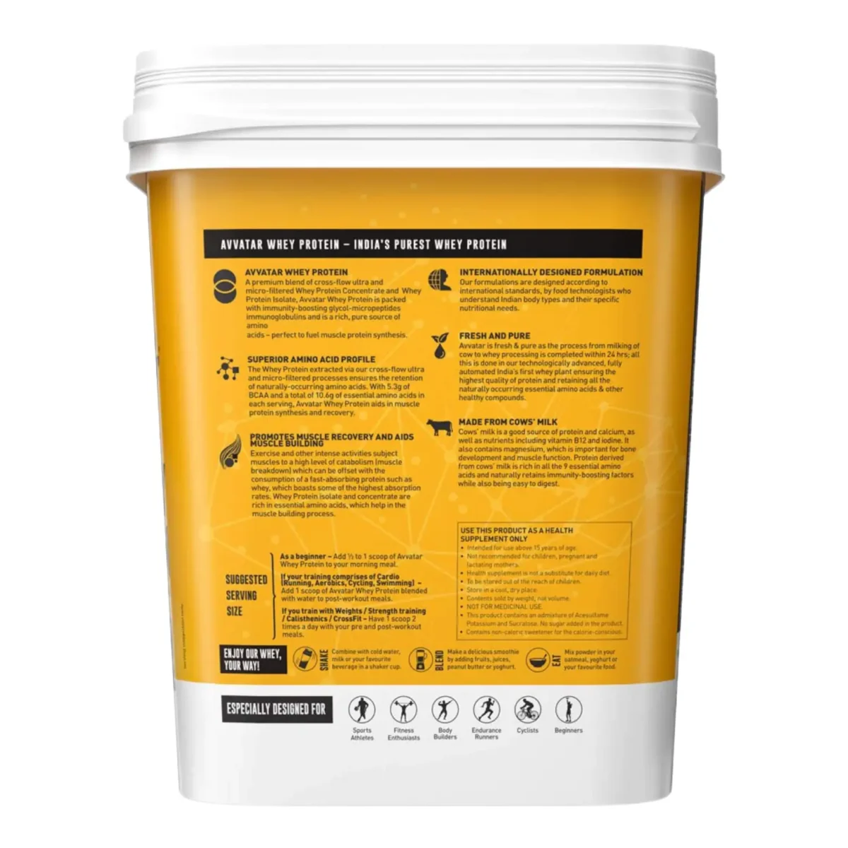 Avvatar whey protein 4kg belgian chocolate