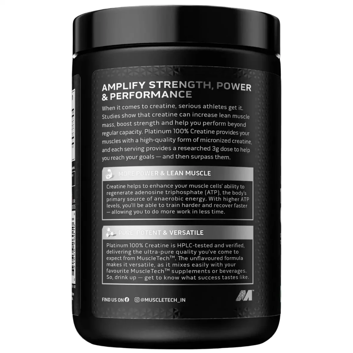 muscletech creatine 250g unflavored