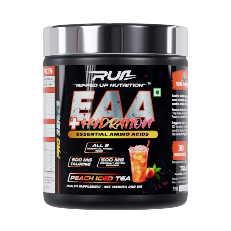 Ripped Up Nutrition Pro Series EAA + Hydration Essential Amino Acids 300g Peach Iced Tea