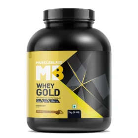 MuscleBlaze Whey Gold 100% Whey Protein Isolate 2 kg (4.4 lb) Mocha Cappuccino