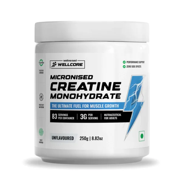 Wellversed Wellcore Micronised Creatine Monohydrate 250g Unflavored