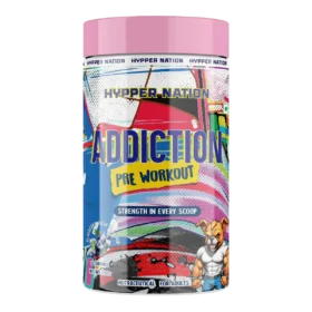Hypper Nation Addiction Pre-Workout Strength 250g Blueberry Rush
