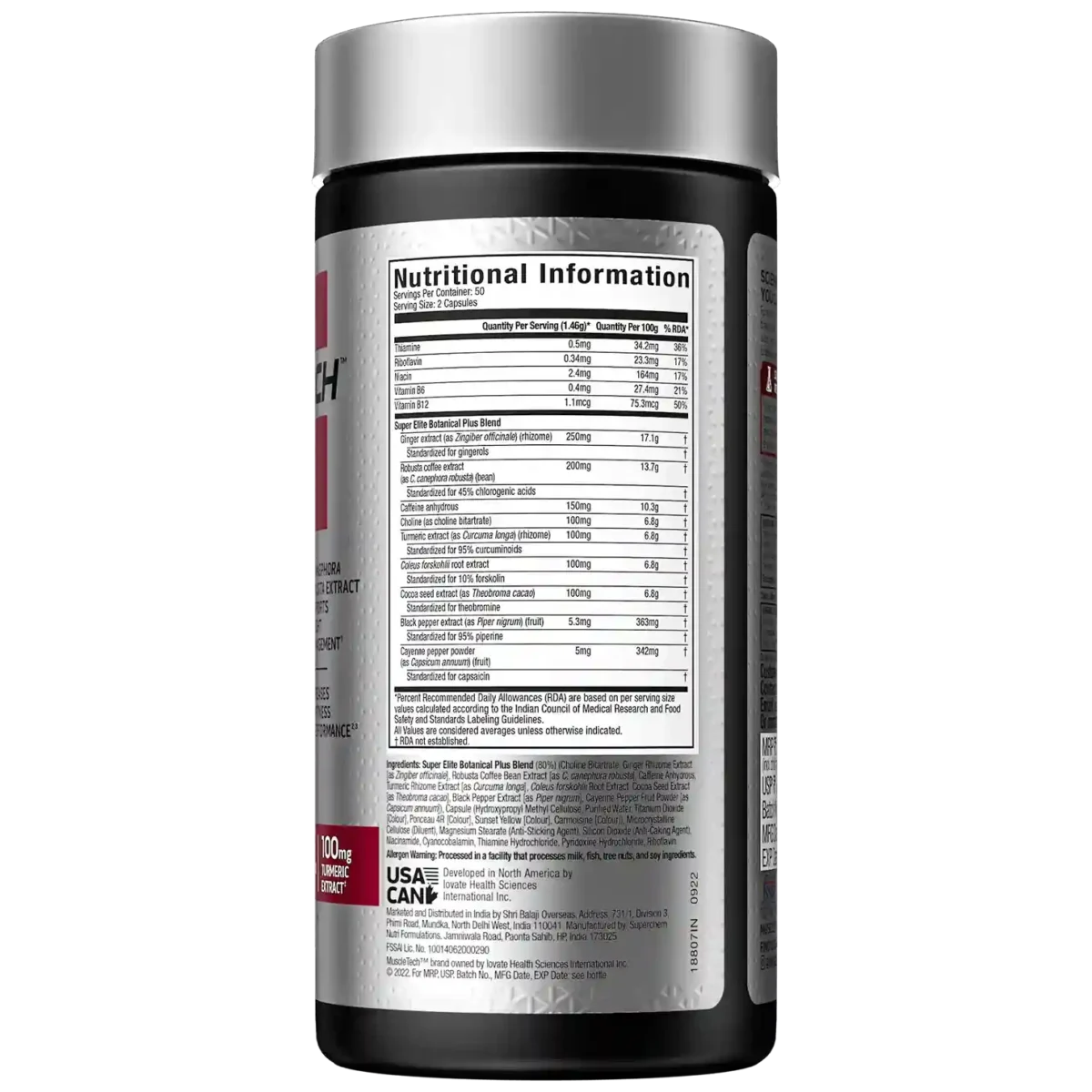 Muscletech Hydroxycut Hardcore Super Elite 100 Capsules