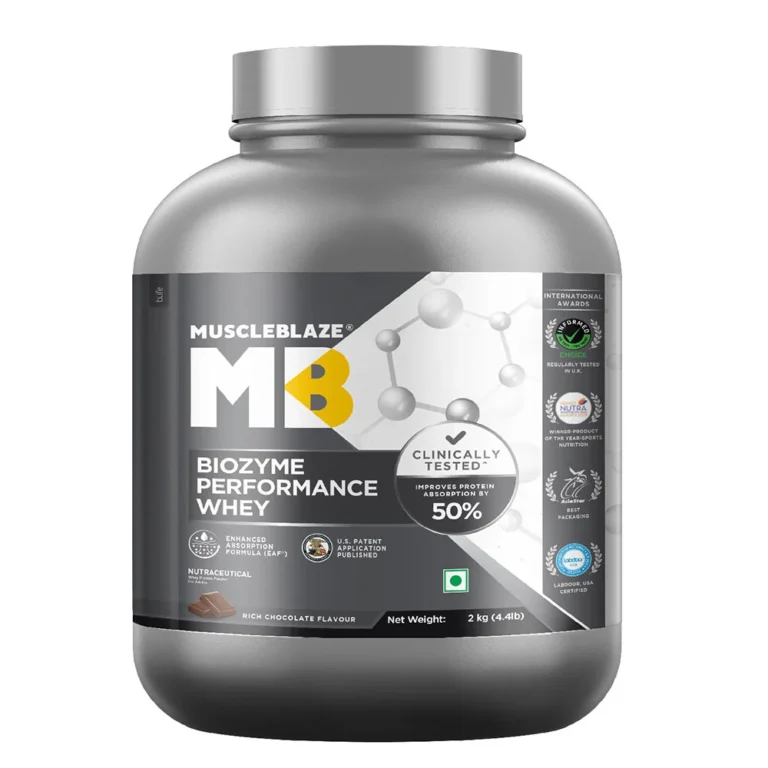 MuscleBlaze Biozyme Performance Whey 2 kg (4.4 lb) Rich Chocolate