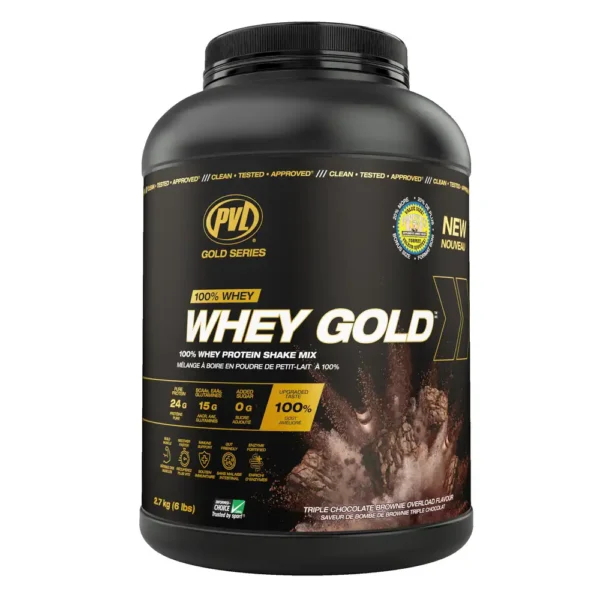 PVL Gold Series 100% Whey Gold Protein 2.27kg Triple Chocolate Brownie