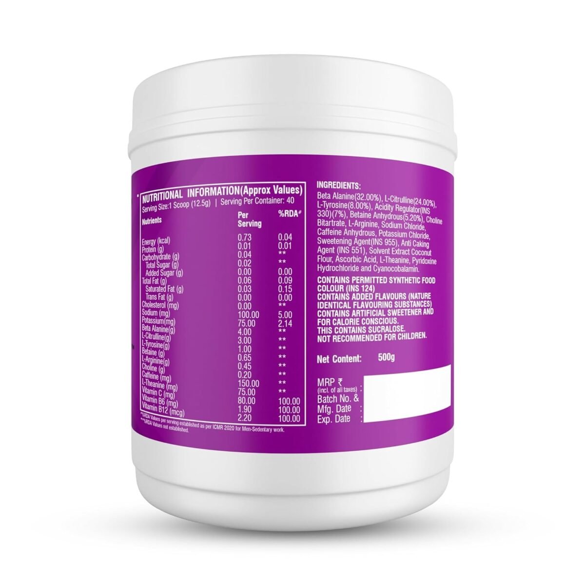 HealthFarm ThPreX Pre-Workout 500g Blackberry Lemonade
