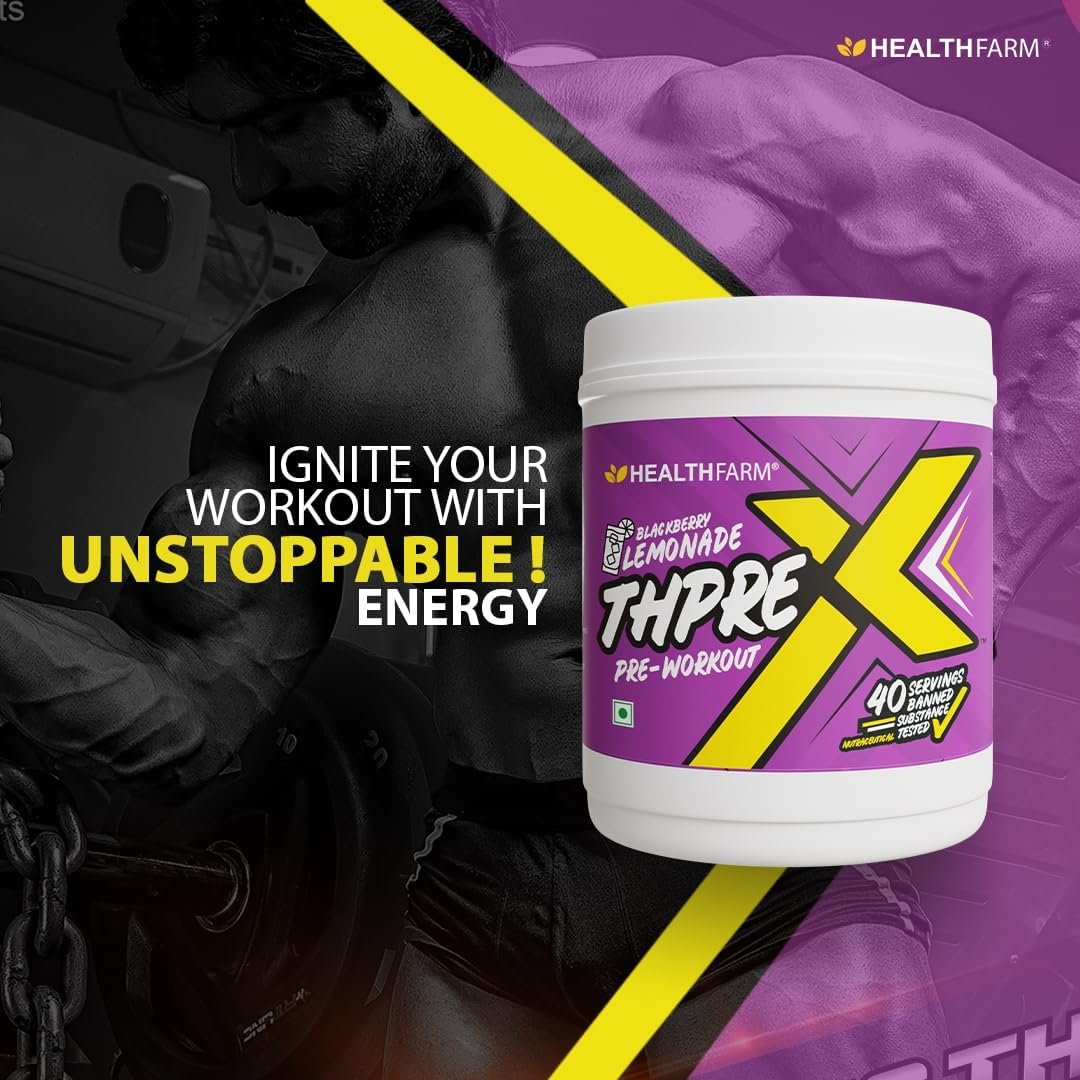HealthFarm ThPreX Pre-Workout 500g Blackberry Lemonade
