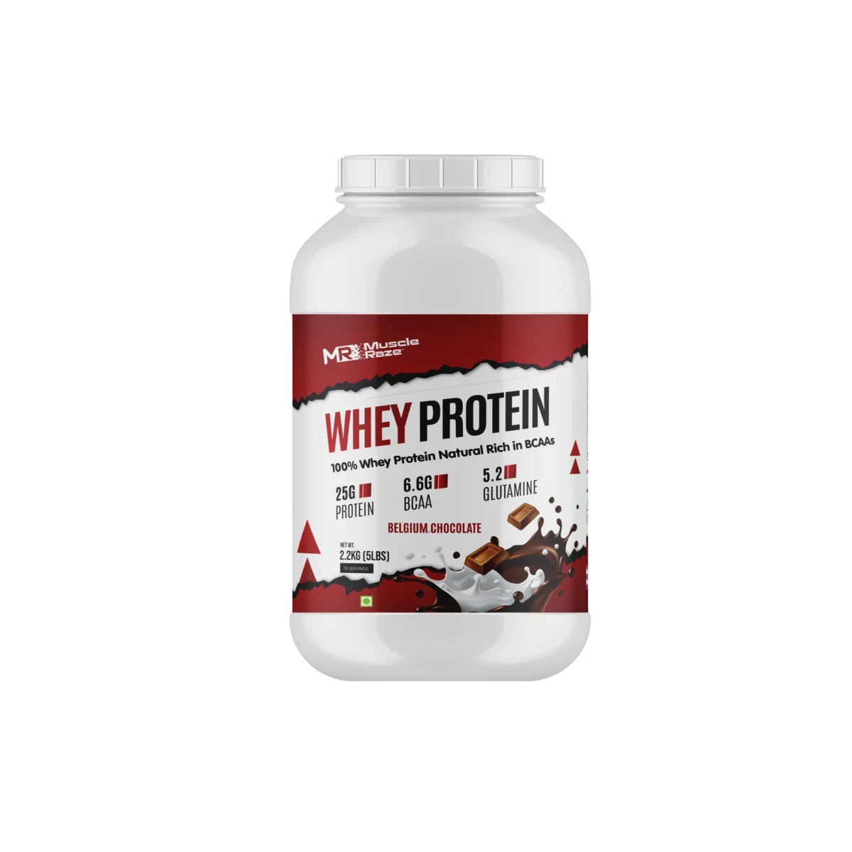 Muscle Raze Whey Protein 2.2kg Belgium Chocolate